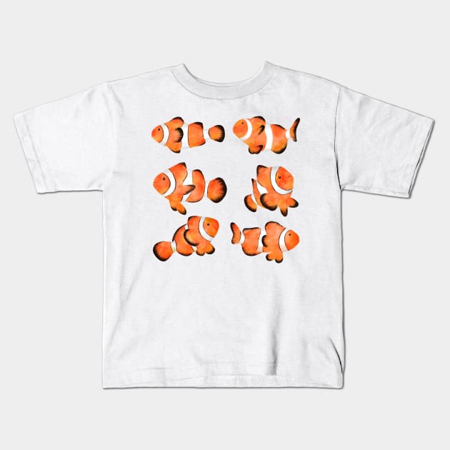 Clown Fish Kids T-Shirt by Mako Design 